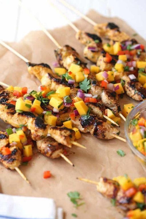 Divine Spicy Mango Chicken Skewers