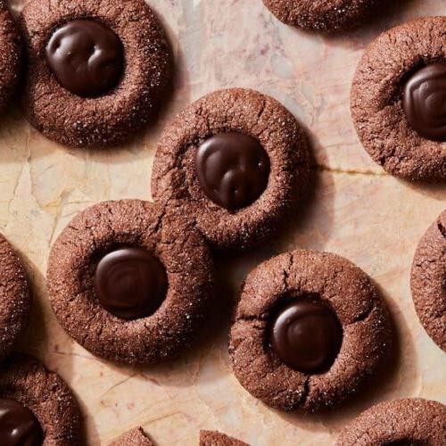 Double Chocolate Thumbprint Cookies