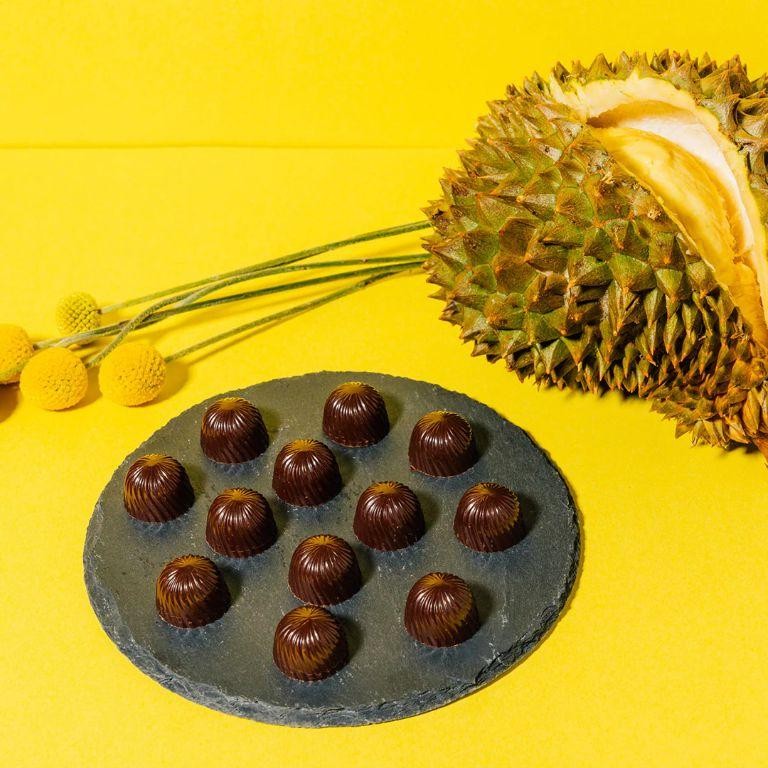Durian Chocolate Truffles with Sea Salt