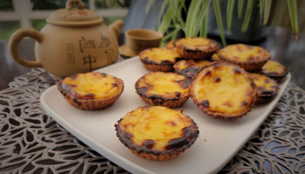 Durian Custard Tart with Shortbread Crust