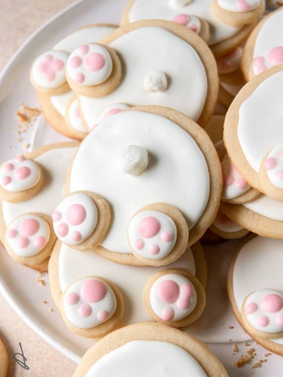 Easter Bunny Butt Cookies