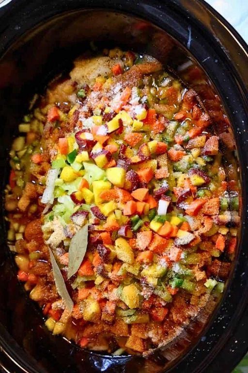Easy Crockpot Sausage and Beans