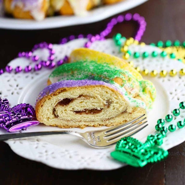 Easy Homemade King Cake with Cinnamon Sugar