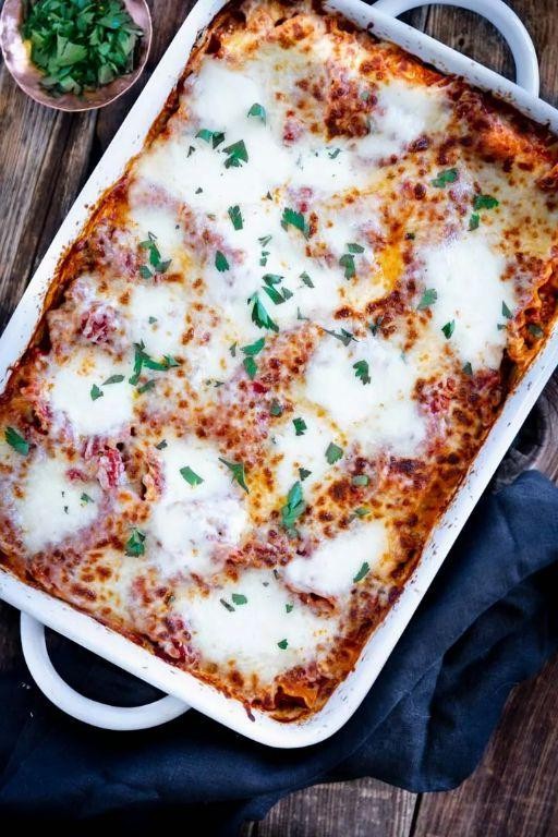 Easy Semi-Homemade Lasagna with No-Boil Noodles