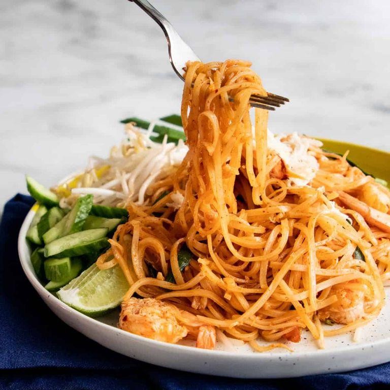 Easy Weeknight Pad Thai with Rice Noodles