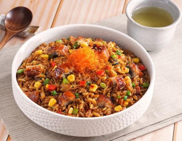 Eel Fried Rice with Vegetables