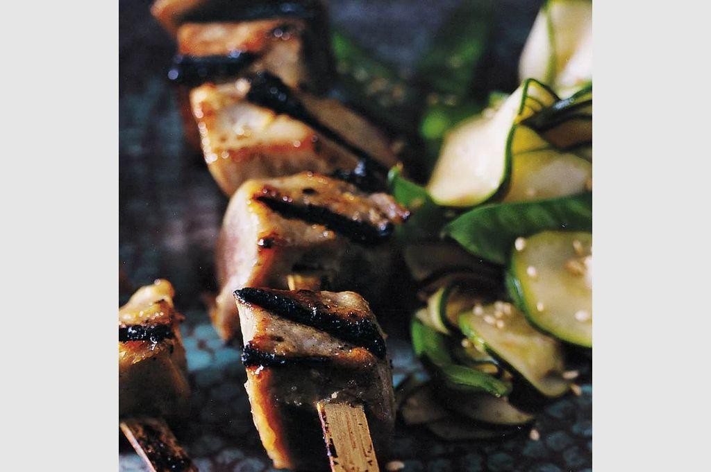 Eel Skewers with Miso Glaze