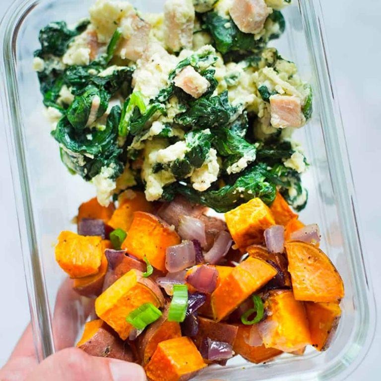 Egg White and Sweet Potato Hash