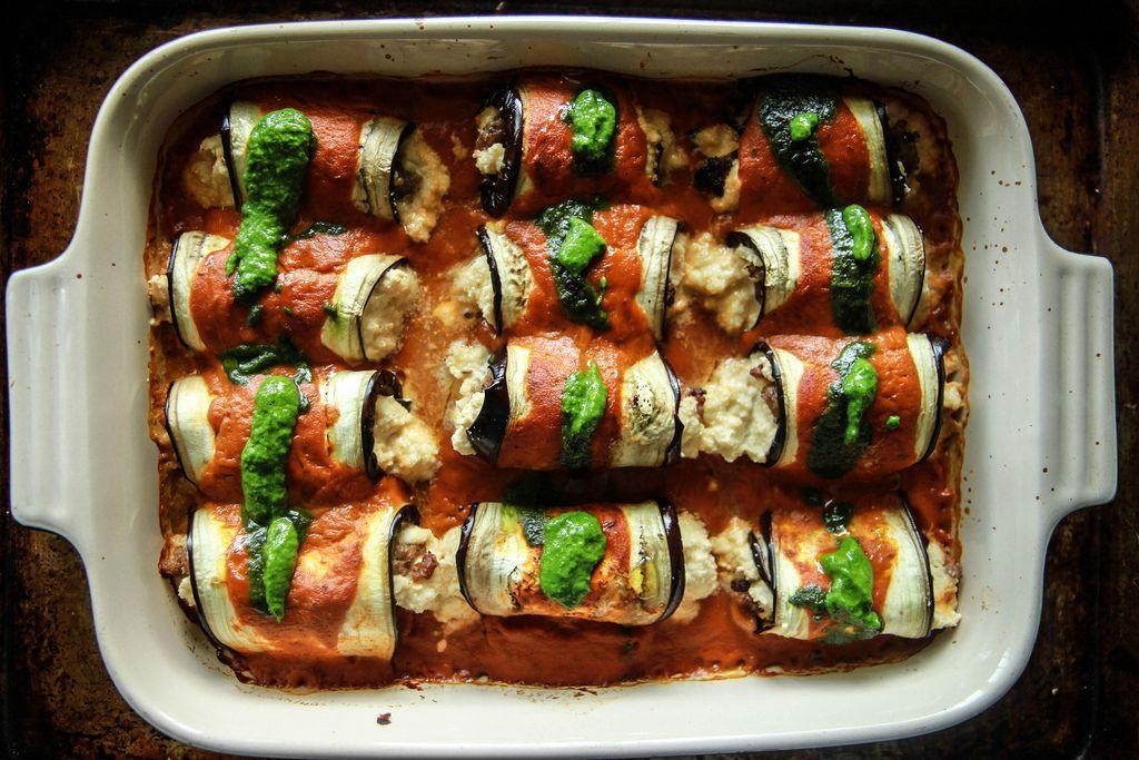 Eggplant Lasagna Roll-Ups