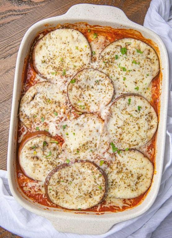 Eggplant Lasagna with Low-Sugar Tomato Sauce