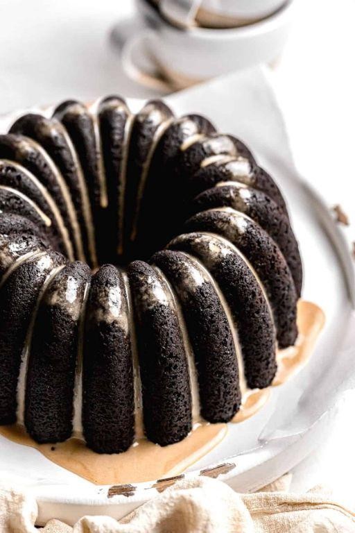 Espresso Chocolate Bundt Cake with Cake Mix