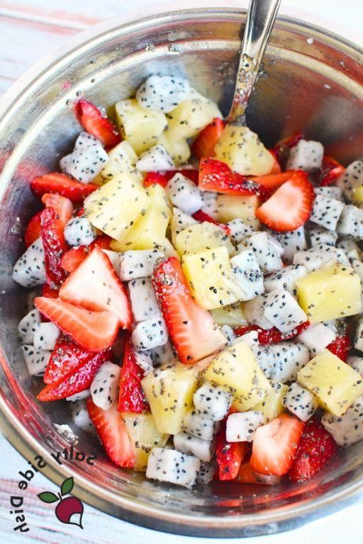 Exotic Easter Fruit Salad with Dragon Fruit and Lychee