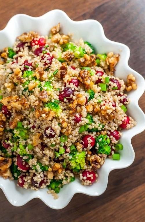 Festive Quinoa Salad with Dried Cranberries