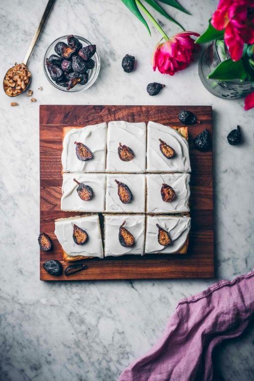 Fig and Anise Spice Cake with Yogurt Frosting