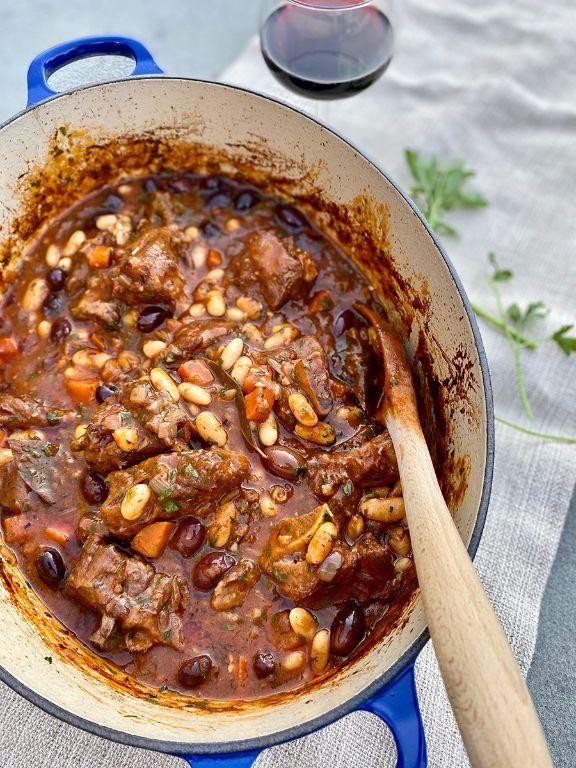 French Lamb Stew with White Beans and Herbs
