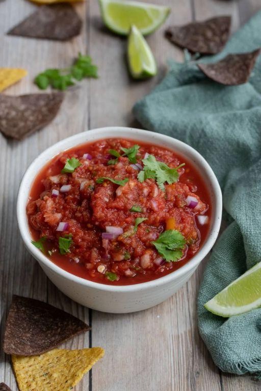 Fresh Lime and Cilantro Canned Tomato Salsa
