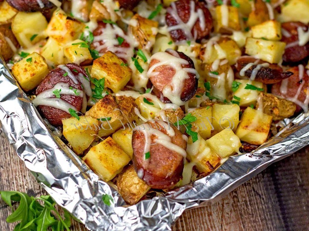 Fresh Polish Sausage and Potato Bake