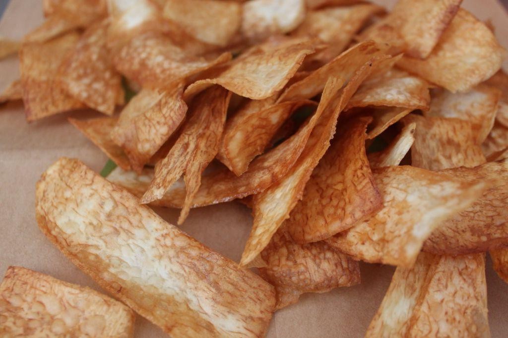 Fried Malanga Chips with Sea Salt