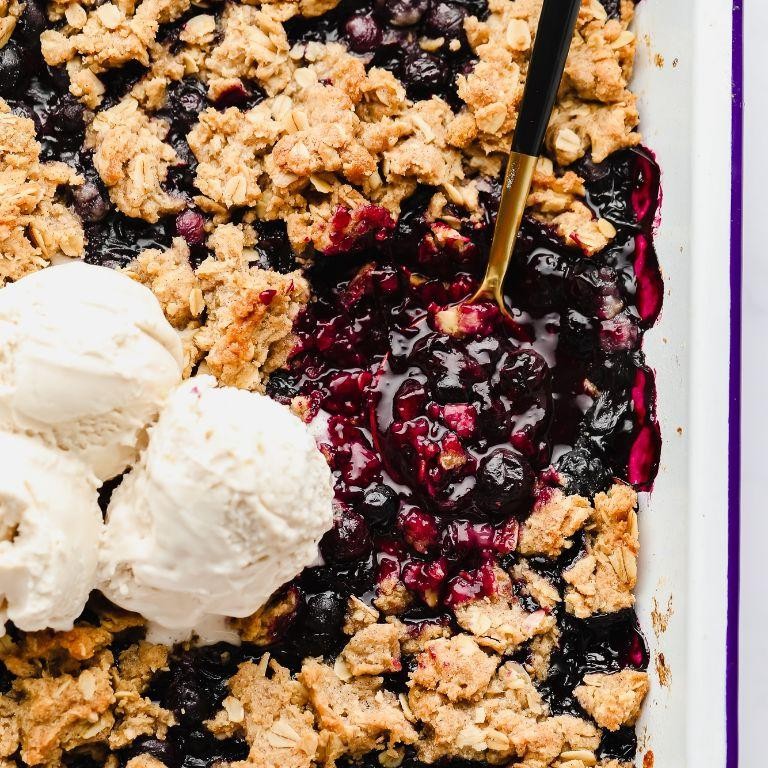Frozen Blueberry Crumble
