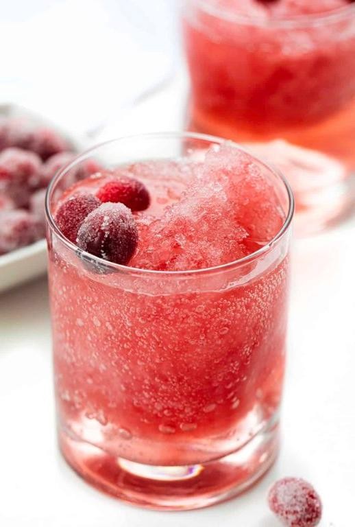 Frozen Cranberry Vodka Slush