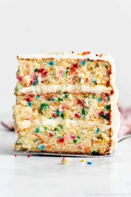 Funfetti Layer Cake with Rainbow Sprinkles