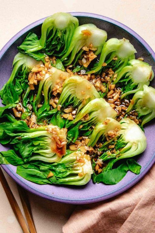 Garlic Bok Choy Vegetable Mai Fun
