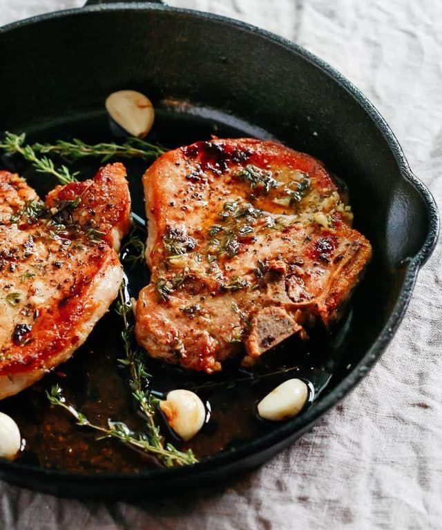 Garlic Butter Baked Pork Chops
