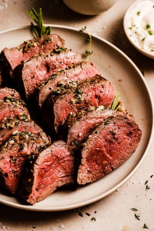 Garlic Butter Beef Tenderloin Steak