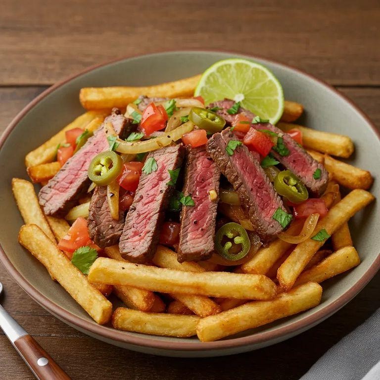 Garlic Butter Lomo Saltado with Crispy Fries