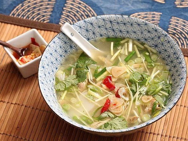 Garlic Ginger Rice Soup