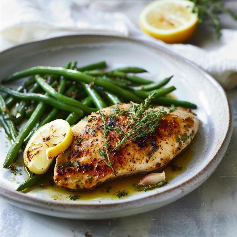 Garlic Herb Chicken with Green Beans