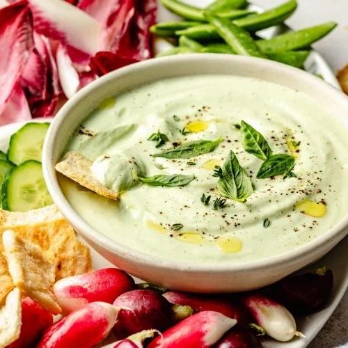 Garlic Herb Cottage Cheese Dip