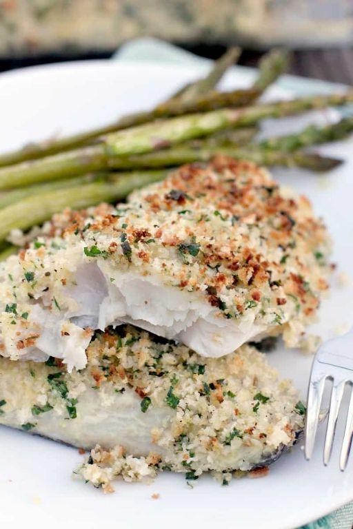 Garlic Herb Crusted Pan Fried Haddock