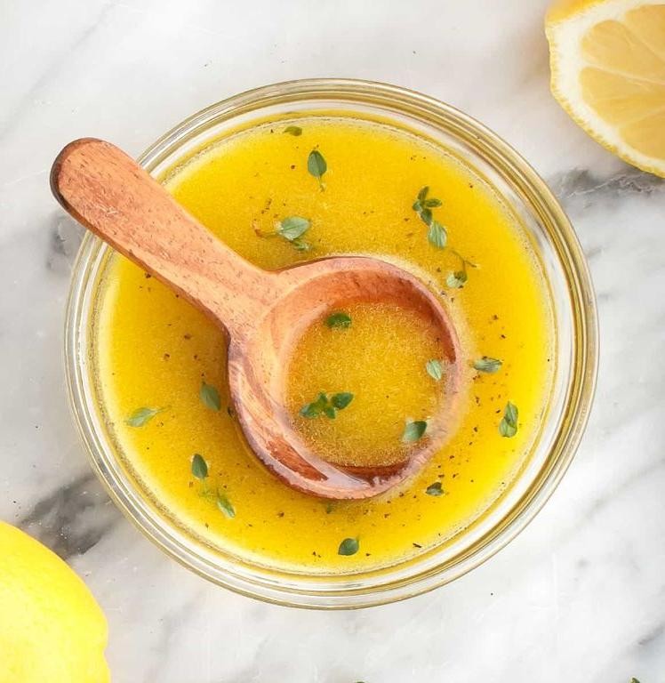 Garlic Lemon Vinaigrette with Dijon Mustard