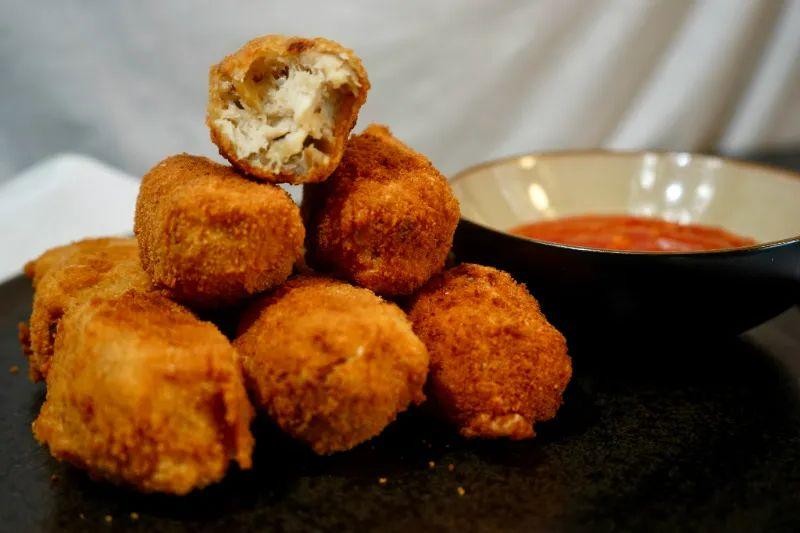 Garlic Parmesan Chicken Croquettes