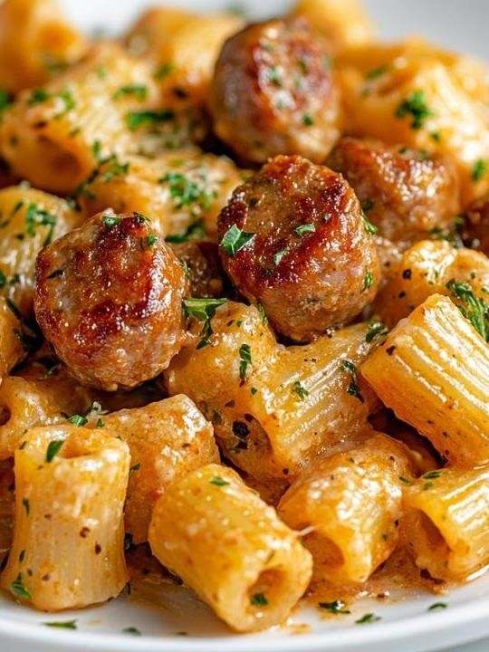 Garlic Parmesan Cocktail Sausage Bites