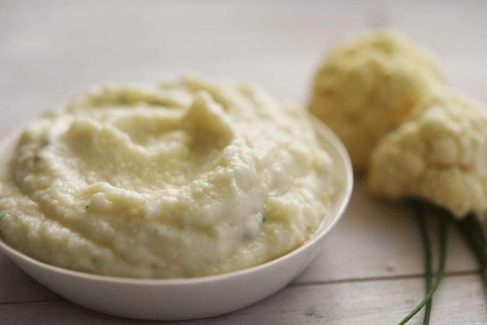 Garlic Parmesan Mashed Cauliflower