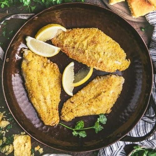 Garlic Parmesan Pan-Fried Catfish