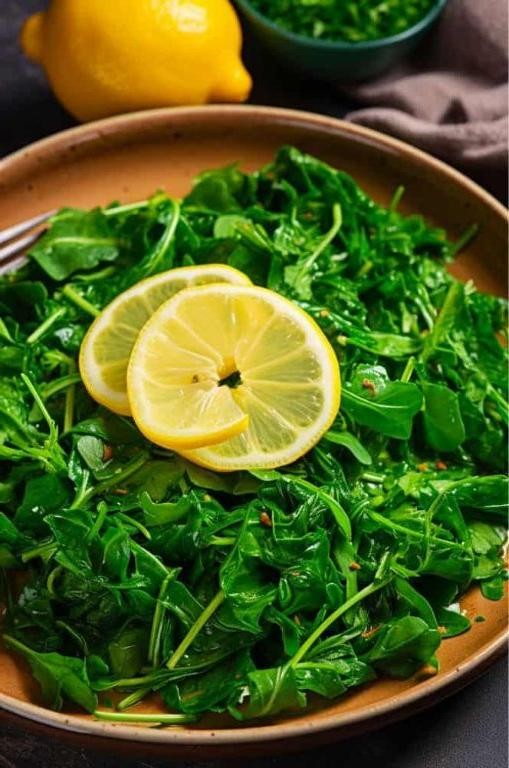 Garlic Sautéed Arugula with Lemon Zest