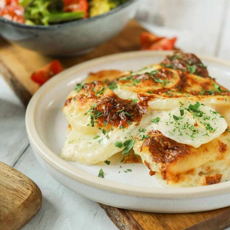 Garlic and Thyme Infused Potato Dauphinois