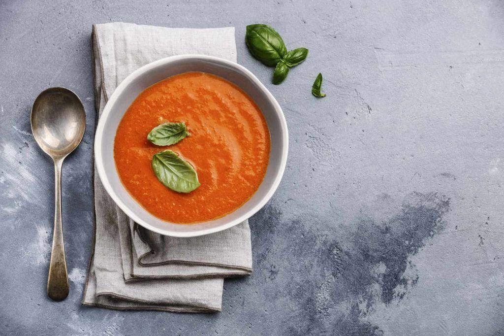 German Tomato Soup with Basil