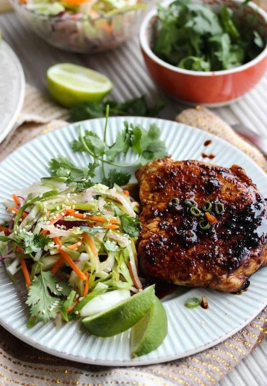 Ginger Soy Glazed Pork Chops