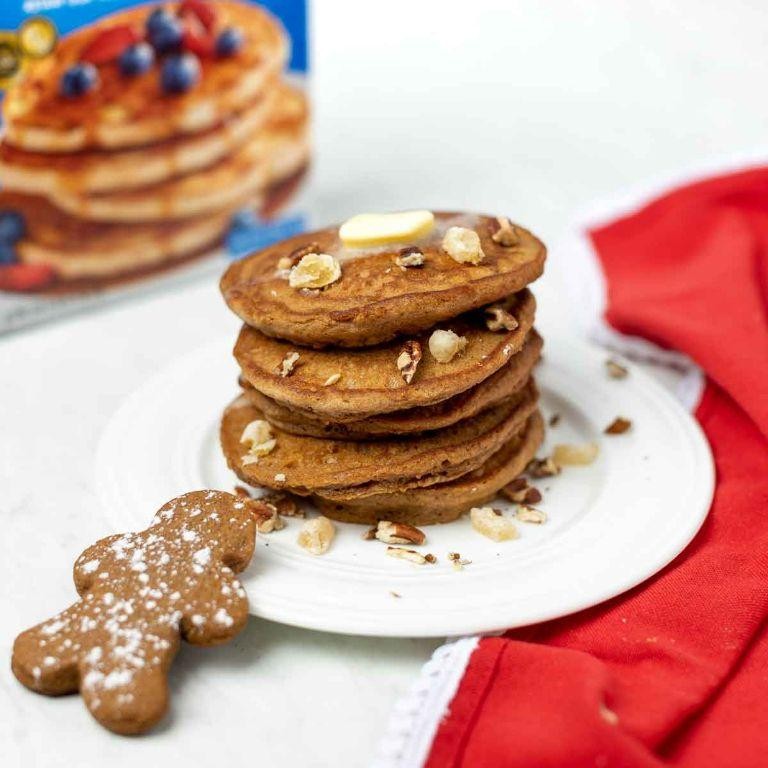 Gingerbread Krusteaz Pancakes