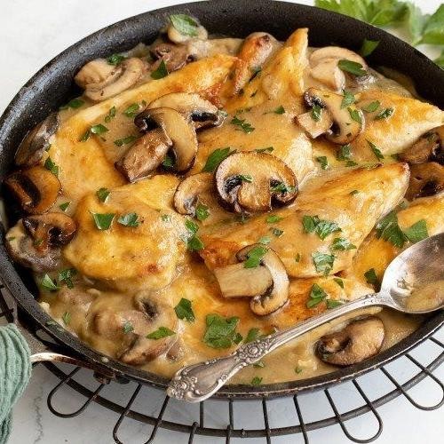 Gluten-Free Chicken Marsala with White Wine