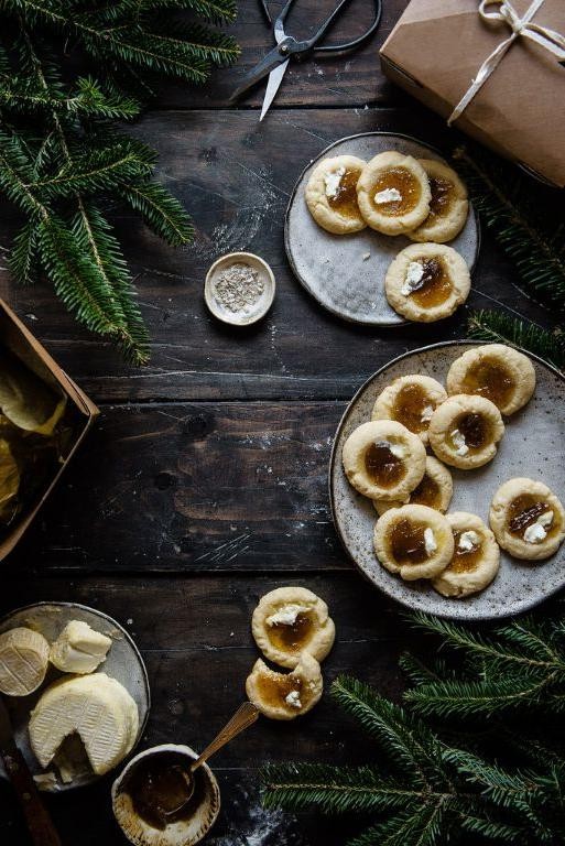 Goat Cheese and Fig Jam Cookies