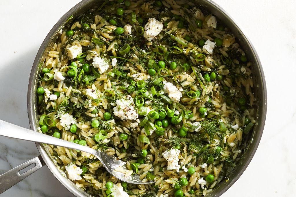 Greek Orzo and Spinach Bake