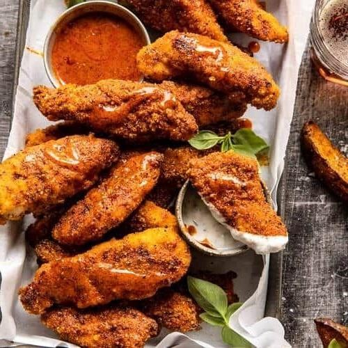 Greek Yogurt Marinated Chicken Fingers