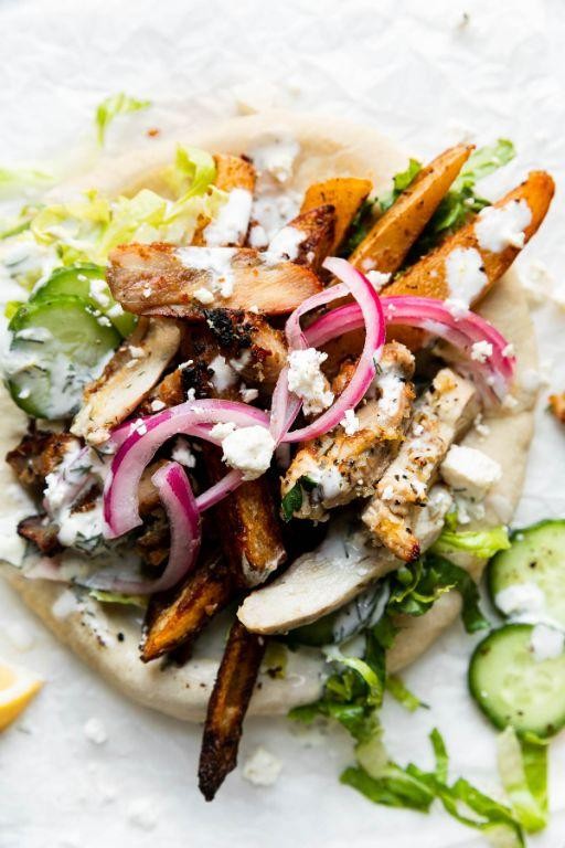 Greek-Style Grilled Chicken Thighs with Pita Bread