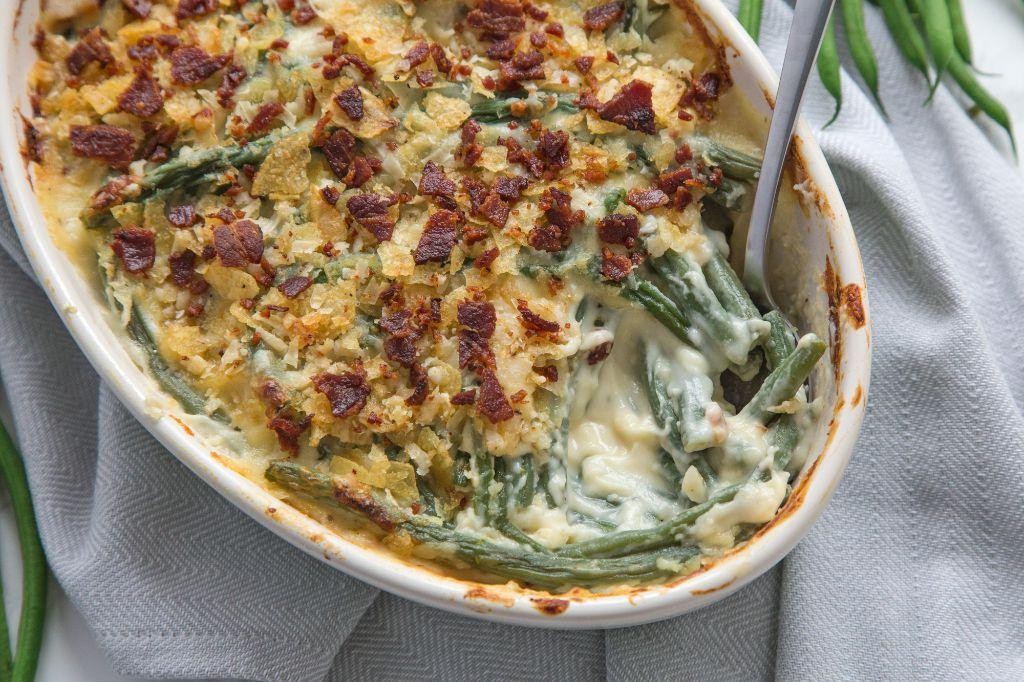 Green Bean and Carrot Gratin with Gruyère Cheese