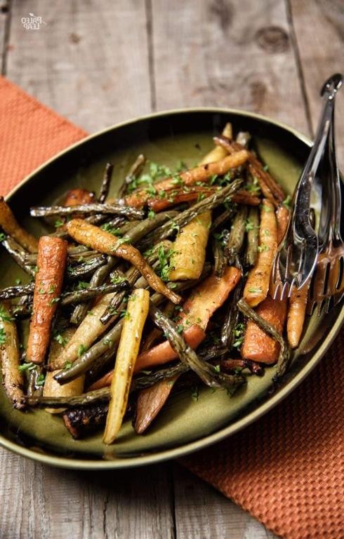 Green Bean and Carrot Salad with Balsamic Dressing